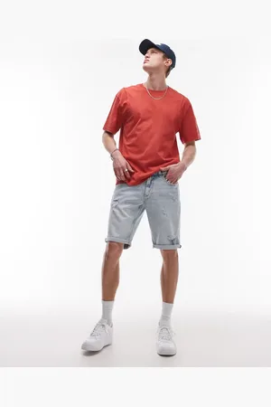 Tommy Hilfiger Ronnie slim denim shorts in light wash-Blue