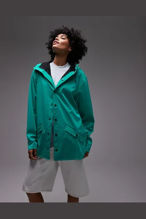 Rains 12010 waterproof short jacket in bright green