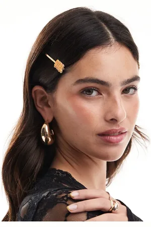 Pieces® Halloween Spooky Girl hair slides in orange and white-Multi