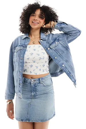 New Look Oversized denim jacket in