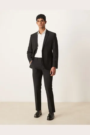 ASOS Washable slim suit pants with lightweight worsted wool in