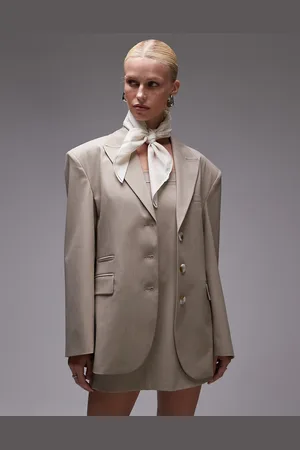 ASOS Oversized blazer in (part of a set)-Neutral