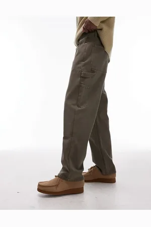 Topman Twill carpenter pant in -Green