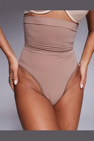 Spanx Seamless Power high-waisted lingerie thong in - BEIGE-Neutral