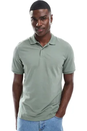 JACK & JONES Pique polo in green