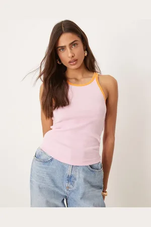 Free People Only One ringer tank top in lilac-Purple