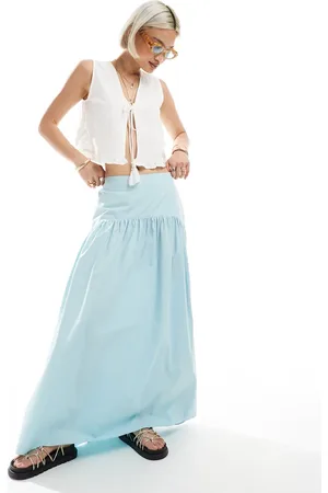 ASOS Drop waist maxi skirt in