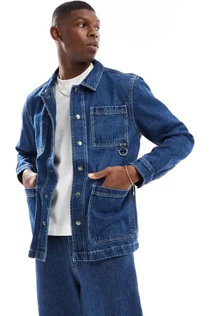 Barbour Denim grindle overshirt in -Blue