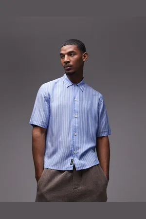 AllSaints Arran shirt in areo blue