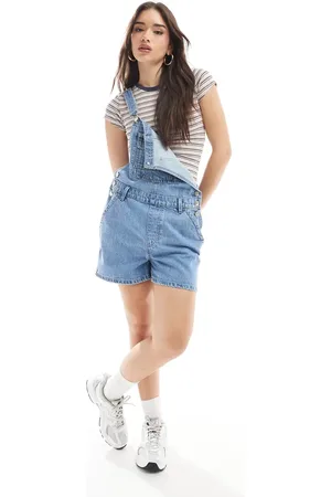 Cotton On Cotton On short denim overalls in