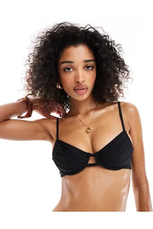 Miss Selfridge Mix and Match strappy cup bikini top in