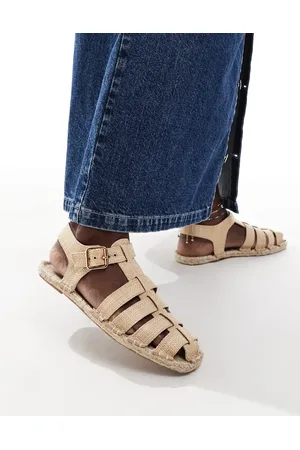 ASOS Jukebox fisherman espadrilles in -Neutral