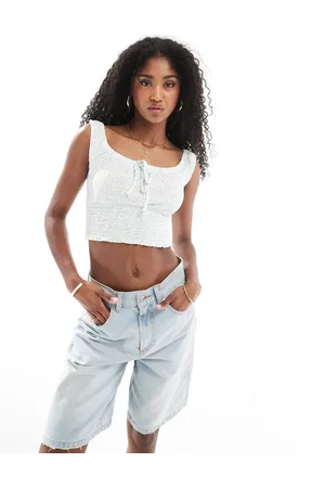 Cotton On Cotton On shirred short sleeve top in