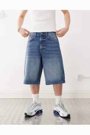 COLLUSION Denim skater jorts in -Blue