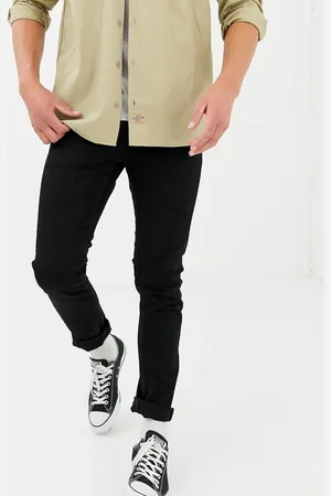 Only & Sons Slim fit stretch jeans in black