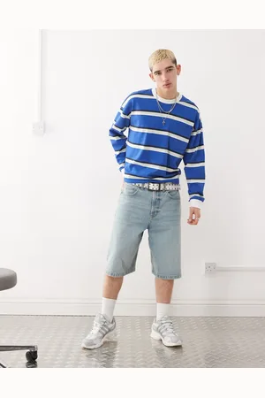COLLUSION Denim skater jorts in -Blue