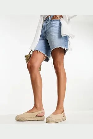 Stradivarius Slingback espadrilles in -Neutral