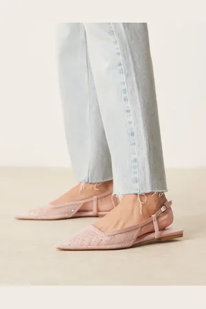 ASOS Lorraine slingback ballet flats in diamante mesh