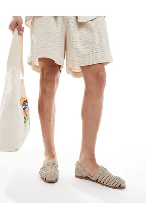 ASOS Fisherman sandals in suede-Neutral