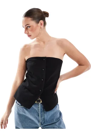 Cotton On Cotton On Luis strapless suiting vest in