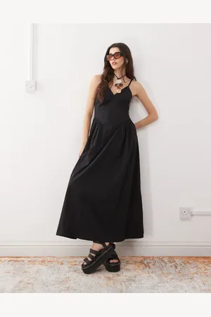 Reclaimed Maxi dress with seam details in
