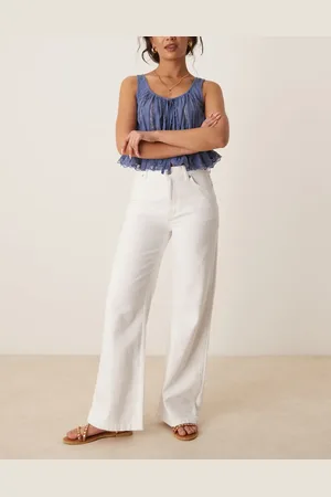 Free People Stride straight leg wide jeans in