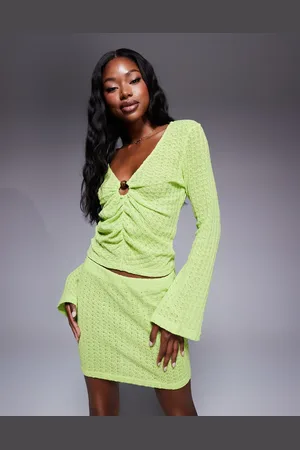ASOS Knit long sleeve top with hardware detail in (part of a set)