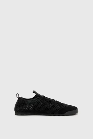 AllSaints Kenny leather woven sneakers in
