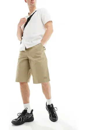 Dickies 13 inch tailored shorts in beige tan-Neutral