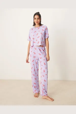 Urban Threads Pants with lobster heart print (part of a set)