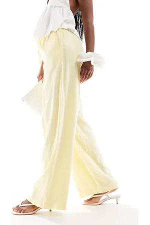 Cotton On Cotton On Haven wide leg pants in -Yellow