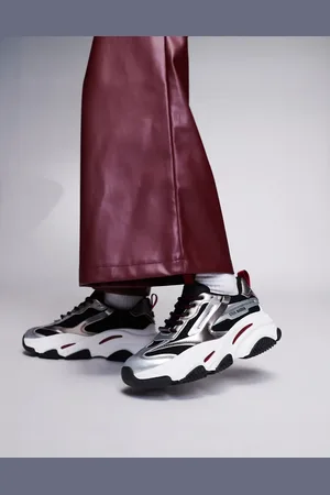 Steve Madden Possession chunky sneakers in metallic-Silver