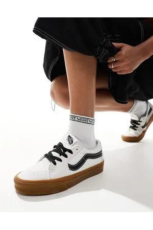 Vans SK8-Low sneakers in and black with gum sole