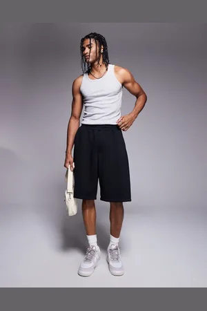 Bershka Oversized jersey shorts in