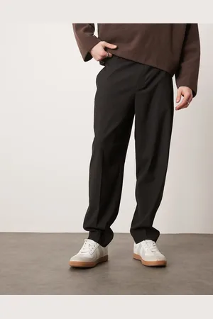 ASOS Smart relaxed tapered fit pants in