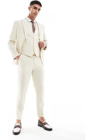 ASOS Tapered suit pants in -Neutral