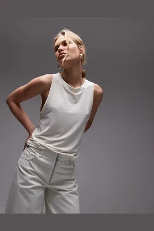 Topshop Soft loose tank in -Neutral