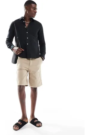 Only & Sons Carpenter shorts in beige-Neutral