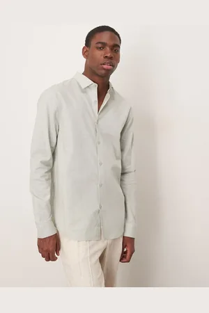 ASOS Formal linen blend regular shirt in