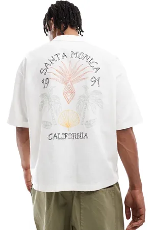 Pull&Bear Santa Monica back print shirt in