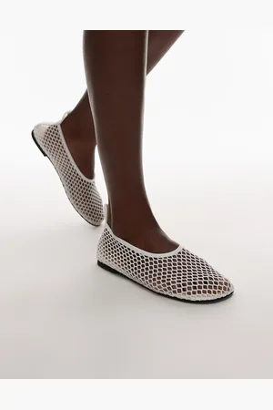ARKET Mesh square shaped toe ballet flat in