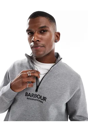 Barbour Transmission half zip sweatshirt in grey
