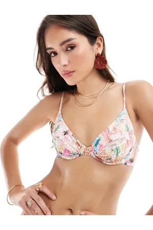 ASOS Marrakech underwired bikini top in multi