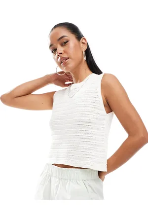 JJXX Knitted top in white
