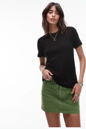 & OTHER STORIES Linen blend relaxed short sleeve t-shirt in