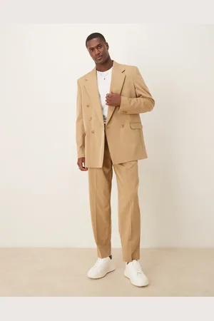 ASOS Oversized tapered suit pants in -Neutral