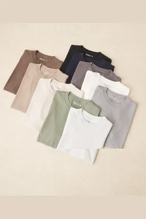 Abercrombie & Fitch 10 pack essential t-shirt pack in