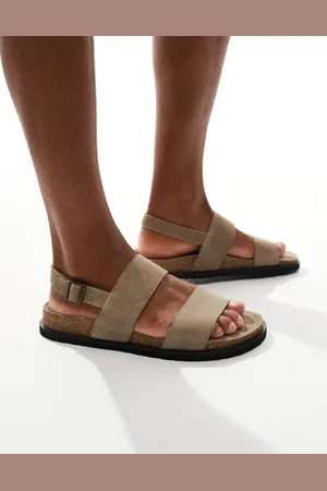 Schuh Sol double strap footbed sandals in -Neutral