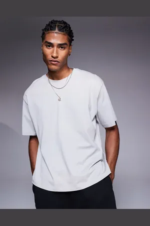 ADPT. Oversized boxy t-shirt in grey