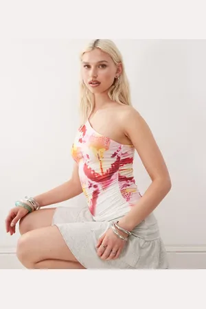 COLLUSION One shoulder top-Multi